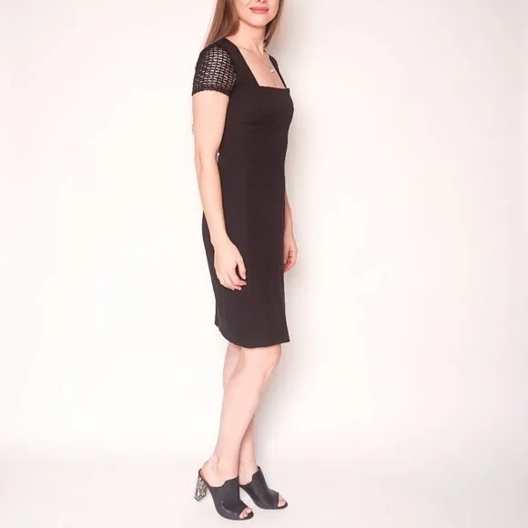 ROLAND MOURET Banana Republic Sheath Black Dress - Picture 3 of 7